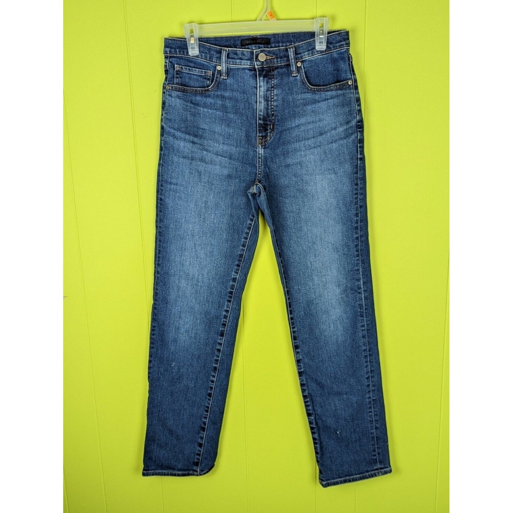 Uniqlo Men's 28" x 32" Blue Denim Jeans Medium Wash Distressed Stretch Straight